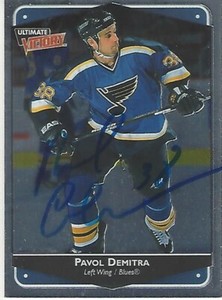 PAVOL DEMITRA - Ultimate Victory 1999-00 - St. Louis Blues - Original Signed