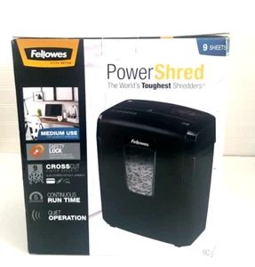 Fellowes Powershred 9C Cross-cut Paper Shredder - Picture 1 of 6