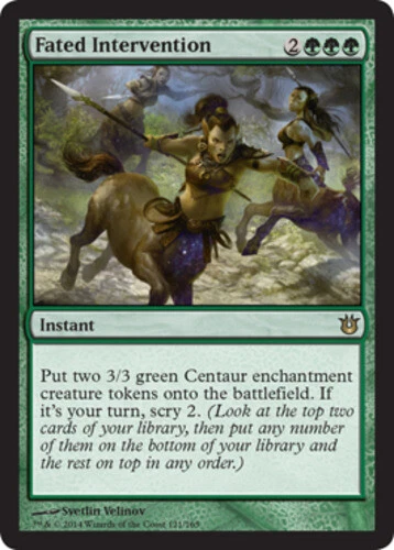 MTG-4x-Near Mint, English-Fated Intervention-Born of the Gods - Image 1 of 1