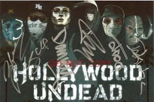 Póster foto autografiado de la banda de muertos vivientes de Hollywood reimpresión 8x12 RP - Imagen 1 de 1