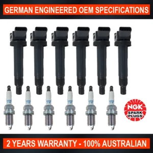 6x NGK Spark Plugs & 6x SWAN Ignition Coils for Lexus RX300 ES300 Toyota Harrier - Picture 1 of 4