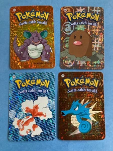 From 2000 – 4 Pokemon Prism Cards – Nidoking / Diglett / Goldeen / Seadra - NM - Picture 1 of 2