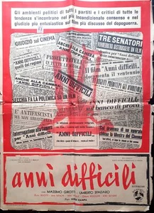 Poster cinema "Anni difficili"  premiato al Festival del cinema di Ven - Picture 1 of 1