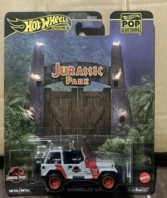 2025 Hot Wheels JURASSIC PARK ‘92 JEEP WRANGLER SAHARA PREMIUM POP CULTURE - Image 1 of 3