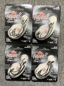 4 Packs - Berkley Fusion 19 OffSet EWG Needle Point Hooks 4/0 Qty: 6, (24 Total) - Picture 1 of 6