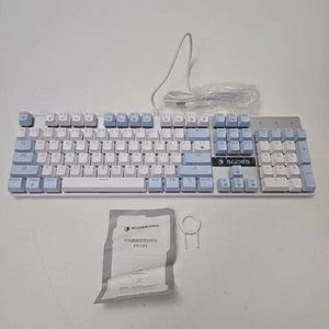 Sades Mechanical Gaming Keyboard USB - Blue and White - Picture 1 of 12
