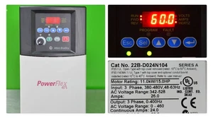 Allen-Bradley 22b-d024n104 PowerFlex 40 15HP Drive FRN:3,05 probado bueno - Imagen 1 de 15