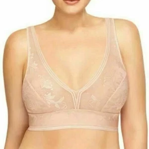 Wacoal Bralette in Netzoptik Style 810340 Größe 34 Rose Staub bescheidener Halt transparent - Bild 1 von 11