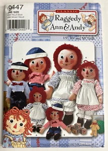 9447 Simplicity Classic Raggedy Ann & Andy Sewing Pattern  Uncut Vintage 2000 - Picture 1 of 3