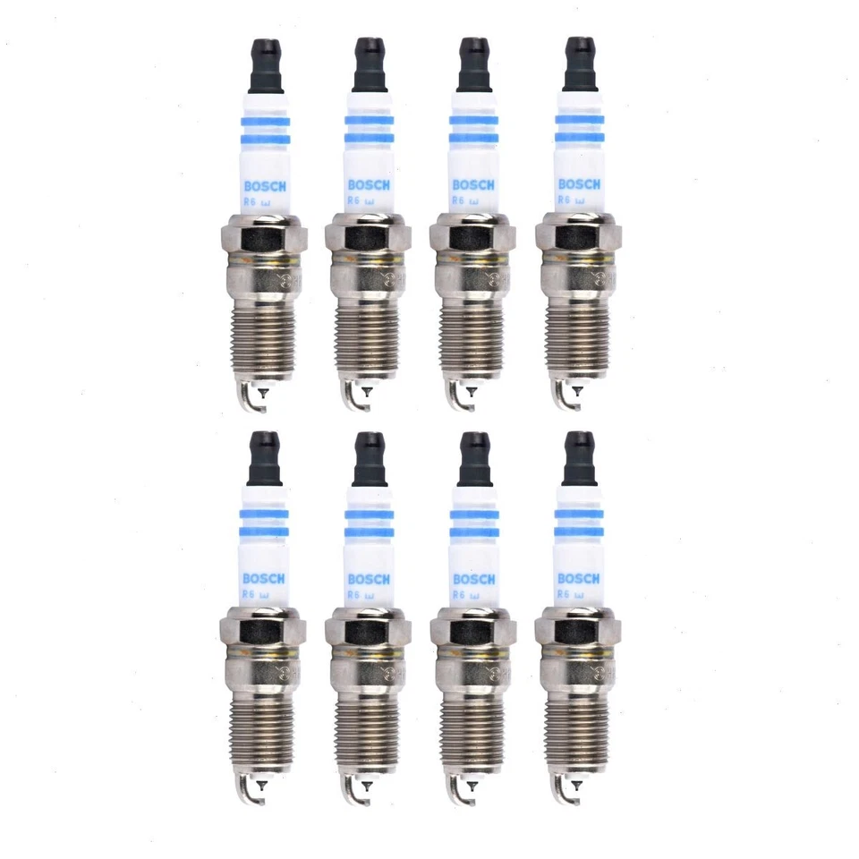 8 pc Bosch Double Iridium Spark Plugs for 1996-2000 Chevrolet K3500 5.7L tk - Image 1 of 4