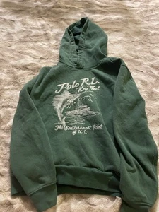 Vintage Polo Ralph Lauren Key West Marlin Fisherman Hoodie Men’s Size Medium - Picture 1 of 1