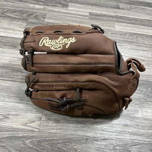 "NEU" RAWLINGS P140BPS Slow Pitch 14 Zoll braun Leder Baseball/Softball Handschuh - Bild 1 von 9