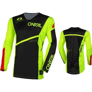 O'Neal Hardwear Slam V.23 Mens Motocross Jersey-Black/Neon-Medium - Picture 1 of 1