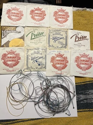 Lote de cuerdas para violonchelo - Jargar, Pirastro, Dominant, Prim - cuerdas usadas mixtas  Foto 1 de 4