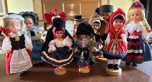 Vintage Lot 10 International Dolls Handmade Collectible European Portugal ++ - Bild 1 von 18