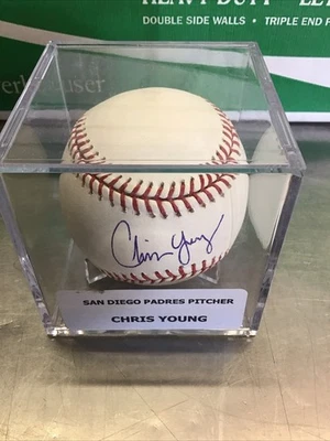 Béisbol oficial autografiado de Chris Young de las Grandes Ligas - con certificado de autenticidad Foto 1 de 3