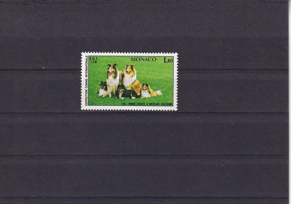 SA25e Monaco 1981 International Dog Show, Monte Carlo mint stamp - image 1 of 1