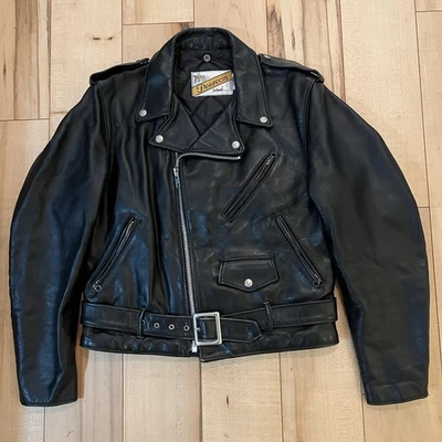 618 40 schott perfecto double steerhide leather motorcycle jacket 641 613 118 - Image 1 of 4