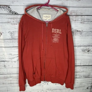 Denim & Supply Ralph Lauren Full-Zip Hoodie Waffle Knit Thermal Lined Mens Large - Picture 1 of 7