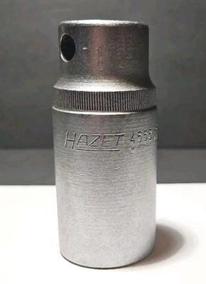 Hazzet 4555 Diesel Injection Nozzle Deep Pattern 27mm 1/2 In Drive Made Germany - Image 1 of 4