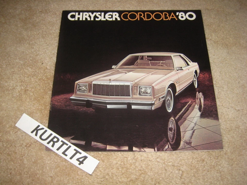 1980 Chrysler Cordoba sales brochure dealer catalog literature - Image 1 of 1