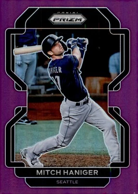 2022 Panini Prizm - Mitch Haniger #65 Purple Prizm - Image 1 of 2