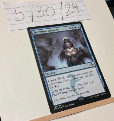 Temporal Trespass, Mythic, Fate Reforged, Sorcery, #55 - Image 1 of 2