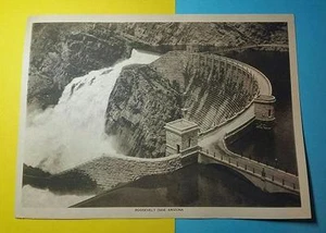 RARA STAMPA FOTOGRAFICA D'EPOCA 1918 THE MENTOR PRESS - DIGA DI ROOSEVELT - ARIZONA - Foto 1 di 2