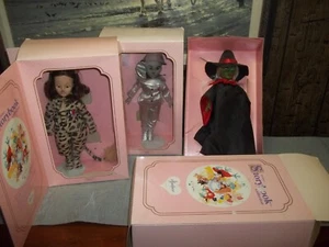 3 Vintage Effanbee Wizard Of Oz STORYBOOK Collection In Box -TIN MAN -WITCH-LION - Picture 1 of 14