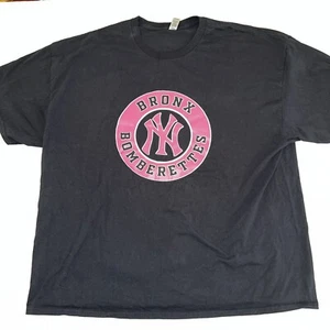 New Rare New York Yankees ‘Bronx Bomberettes’ (Bombers) Shirt Women’s 3XL Black - Picture 1 of 9
