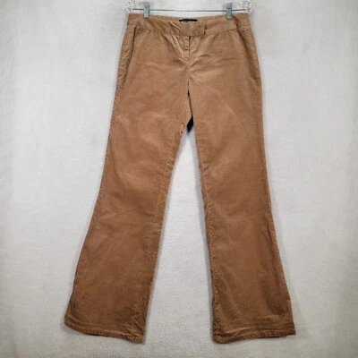 Pantalones para mujer Kenneth Cole talla 6 marrón pana elásticos tiro bajo clásicos acampanados Foto 1 de 4