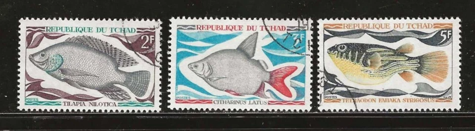 Chad TCHAD - 1969 SELLOS DE PECES USADOS - SCOTT 275-276 - G477 Foto 1 de 1