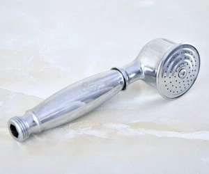 Polished Chrome Water-saving Telephone Style Hand Held Bathroom Shower Head - Picture 1 of 8