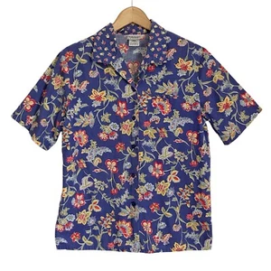 Napa Valley Petites Vintage Floral Blouse Womens Size SP Multicolor 100% Cotton - Picture 1 of 9