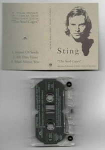STING SOUL CAGES AUSTRALIA PROMO CASSETTE SAMPLER FROM 1991, MINT - Picture 1 of 1