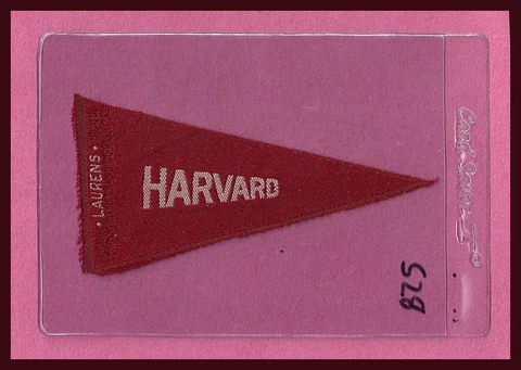 VINTAGE 1910 Harvard University Crimson LAURENS Tobacco Silk Pennant RARE! Cover