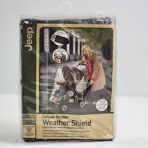 New Jeep Weather Shield Deluxe Stroller Plastic Rain Cover/Vents Universal Size