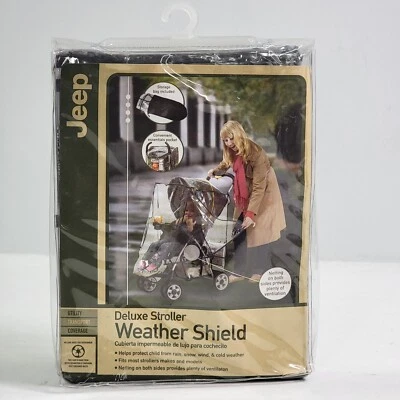 New Jeep Weather Shield Deluxe Stroller Plastic Rain Cover/Vents Universal Size - Image 1 of 4