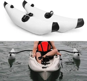 Taruor 2 piezas Kayak PVC Inflable Estabilizador Flotador Barco Pesca NUEVO - Imagen 1 de 2