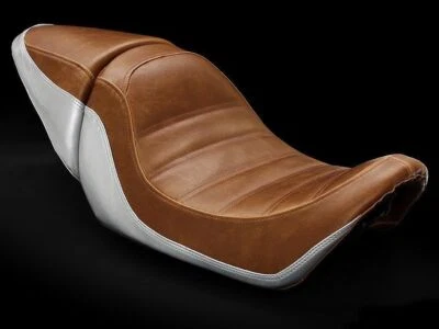 Capas de assento Luimoto vintage frente e verso 3 cores para Harley V-Rod VRSC 2003-08 - Imagem 1 de 4