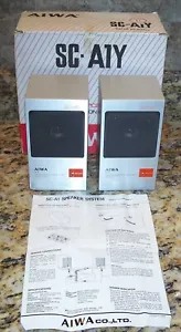2 Altoparlanti Aiwa SC-A1Y sistema di altoparlanti a sospensione acustica Power Booster Altoparlanti SC-A1 - Foto 1 di 5