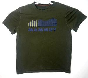 Mammut Shirt Mens XL Green Textured Short Sleeve Performance Stretch T-Shirt - Picture 1 of 8
