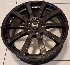 1 Neue MAM W3 Felge schwarz 17 Zoll 7J x 17 H2 ET 38 LK 112 KBA 48629 - Bild 1 von 2