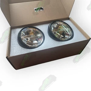 Fari A Led Rally Neri Per MINI R50 R53 Cooper S JCW Fendinebbia + Supporti - Picture 1 of 8