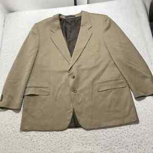 Joseph & Feiss Men's 50 Regular Pure New Wool Suit Jacket Brown Beige Sport Coat