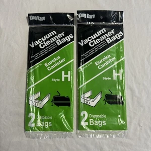 EUREKA Canister   vacuum  Bags Style H 2 Packs 6 Bags New Old Stock - Picture 1 of 1