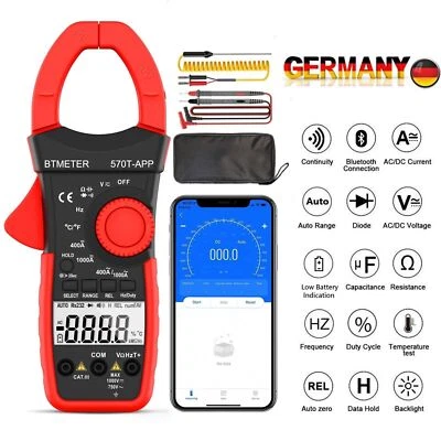 1000A Zangenmultimeter AC DC Zangenmessgerät Stromzange Amper Ohm Voltmeter 750V - Bild 1 von 4