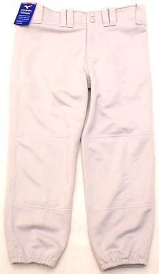 Mizuno Performance Womens Softball Gray Pants Size Medium Elastic Bottom NEW - Image 1 of 3