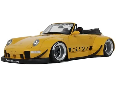 2023 PORSCHE 911 RWB BODY KIT YELLOW 1/18 MODEL CAR BY GT SPIRIT GT450 - Image 1 of 4