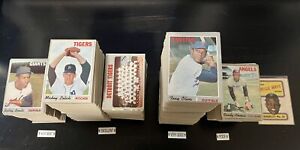 1970 Topps Baseball Cards 336-720 (P-NM) - You Pick - Complete Your Set